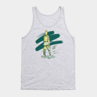 handrawn warrior with samurai or sword or katana japanese style Tank Top